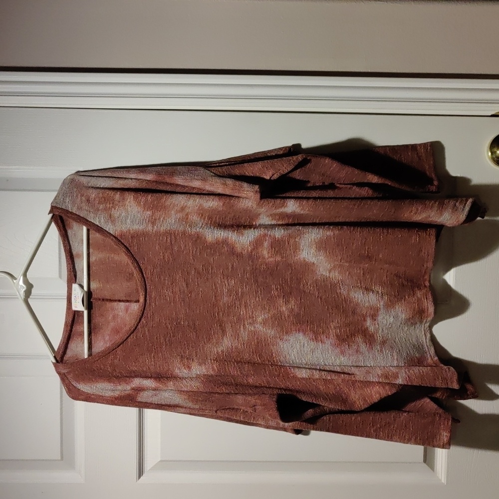 Fantastic fawn tye dyed plum boxy fit top